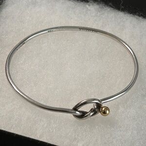 Tiffany & Co. Sterling Silver & 18k Gold Knot Hook Bracelet